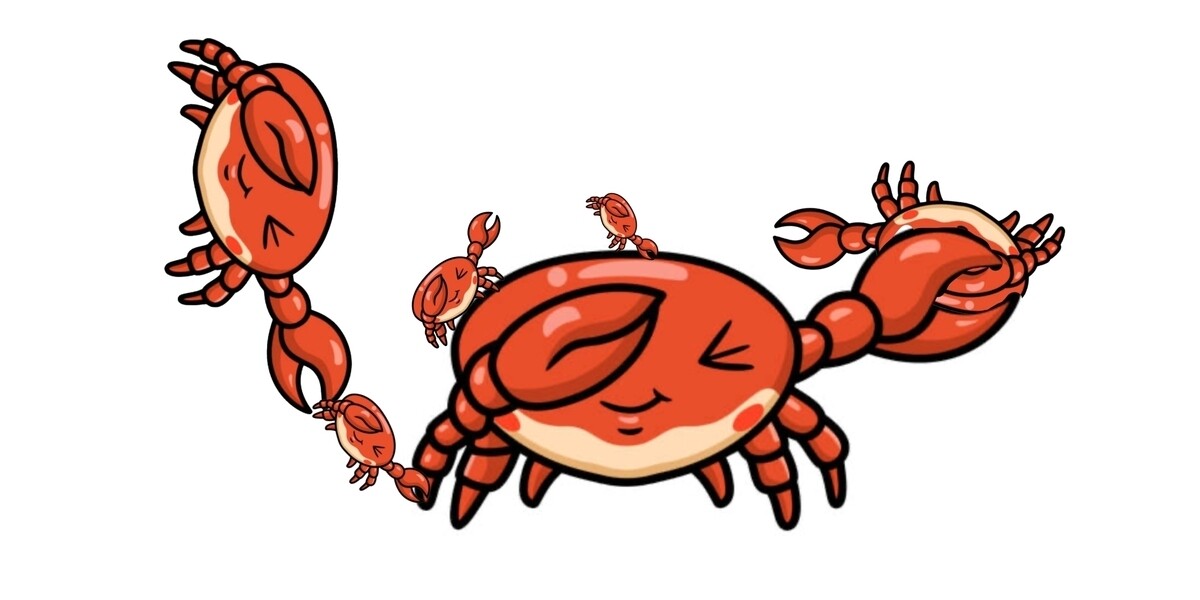 Crab From Home - A dabbing crab